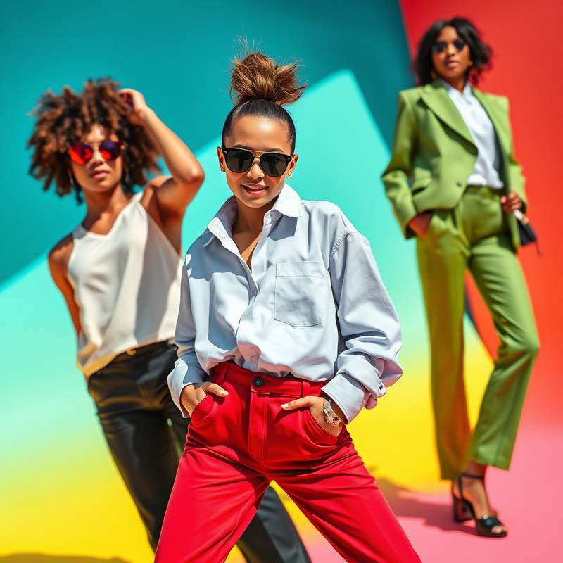 Social media campaign for a fashion brand, featuring eye-catching visuals and engaging content.